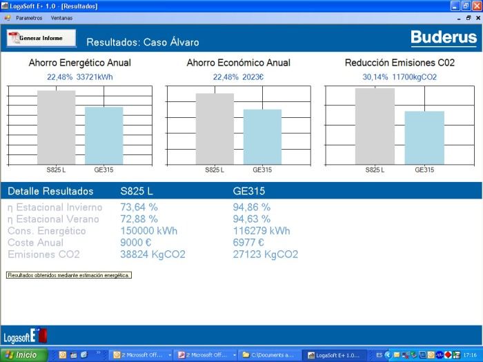 Imagen del web LogasoftE propiedad de Buderus