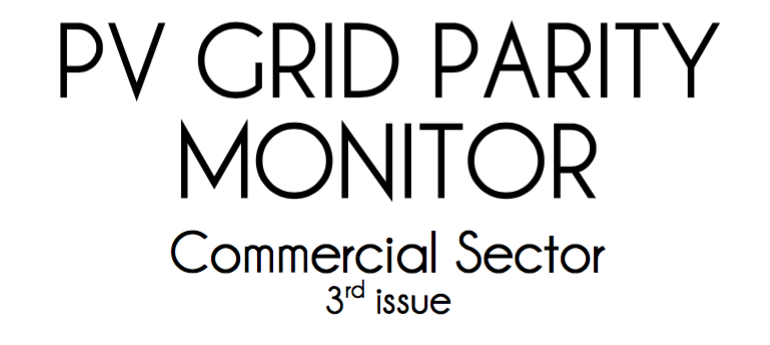 PV GRID PARITY MONITOR Commercial Sector 3rd issue