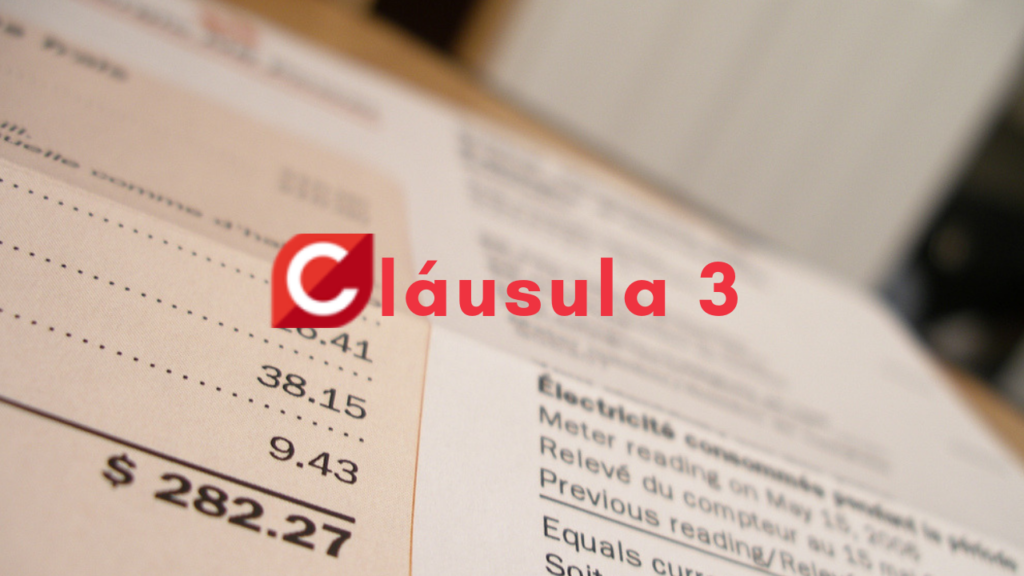 Cláusula 3 contratos eléctricos